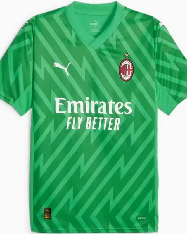 AC Milan 2023/24 Goalkeeper Green Soccer Jersey