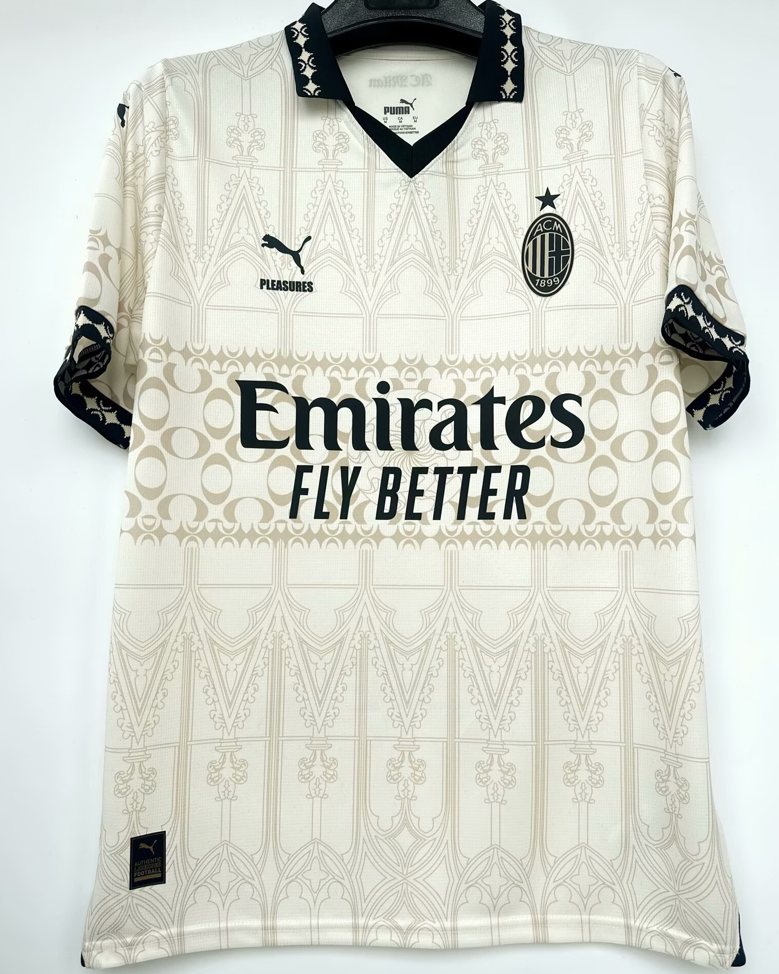 AC Milan 2023/24 Jointly-Designed Beige Soccer Jersey