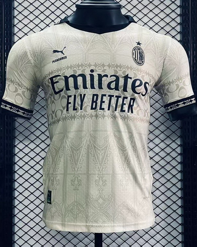 AC Milan 2023/24 Jointly-Designed Beige Jersey (Player Version)