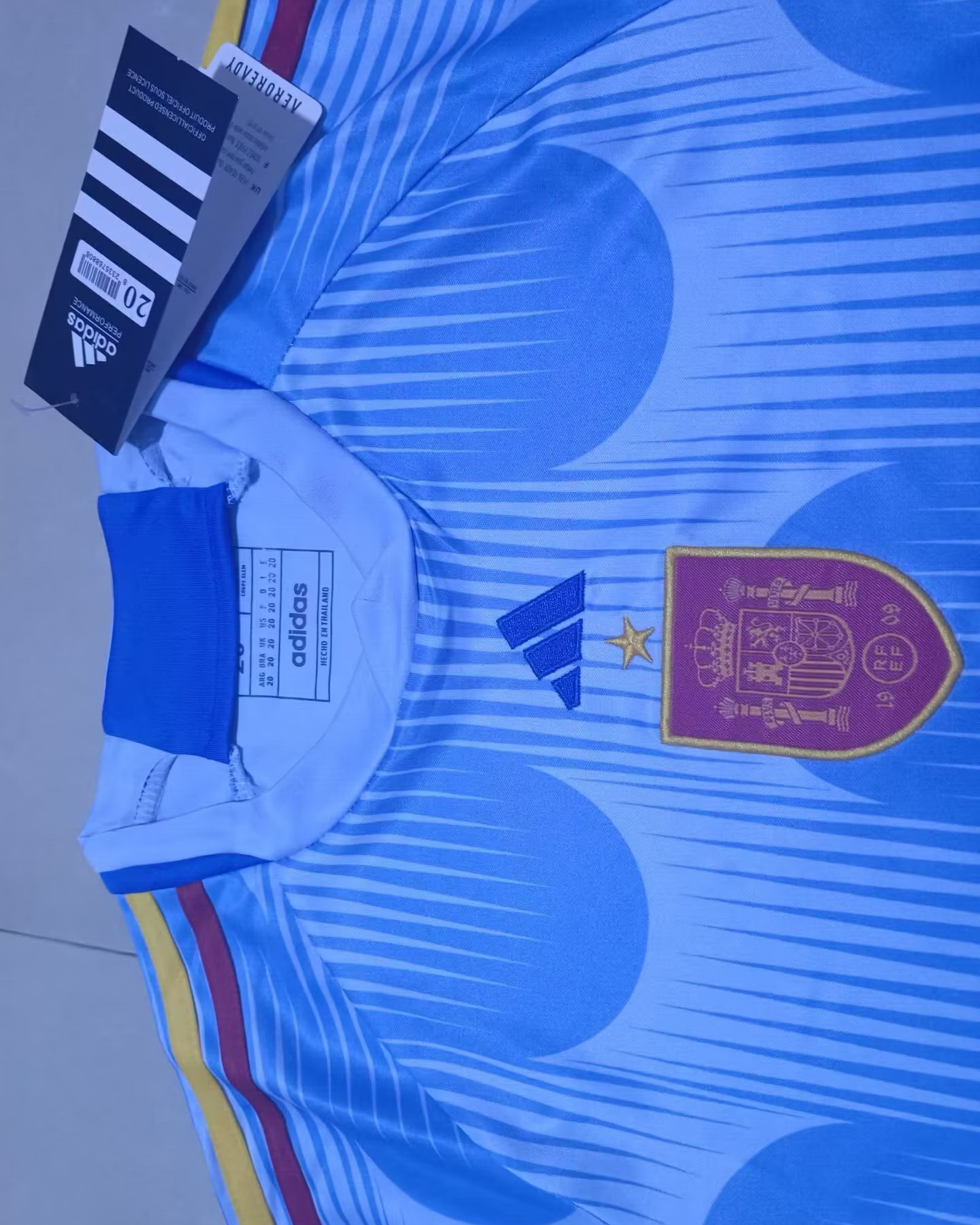 Kid Spain 2022 World Cup Away Sky Blue Jersey Kit