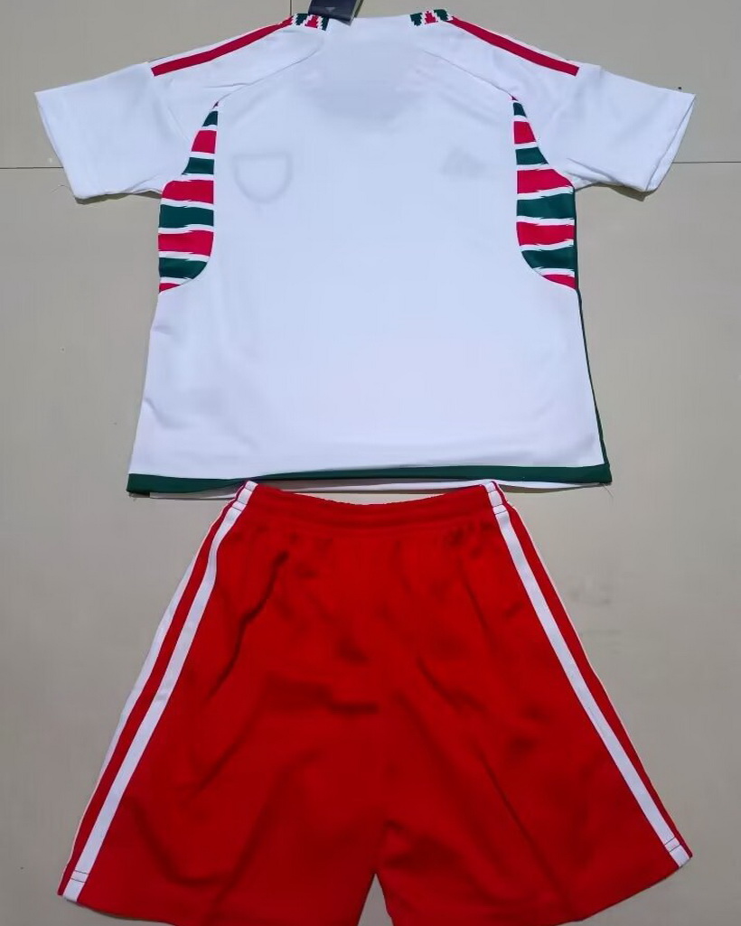 Kid Wales 2022 World Cup Away White Jersey Kit