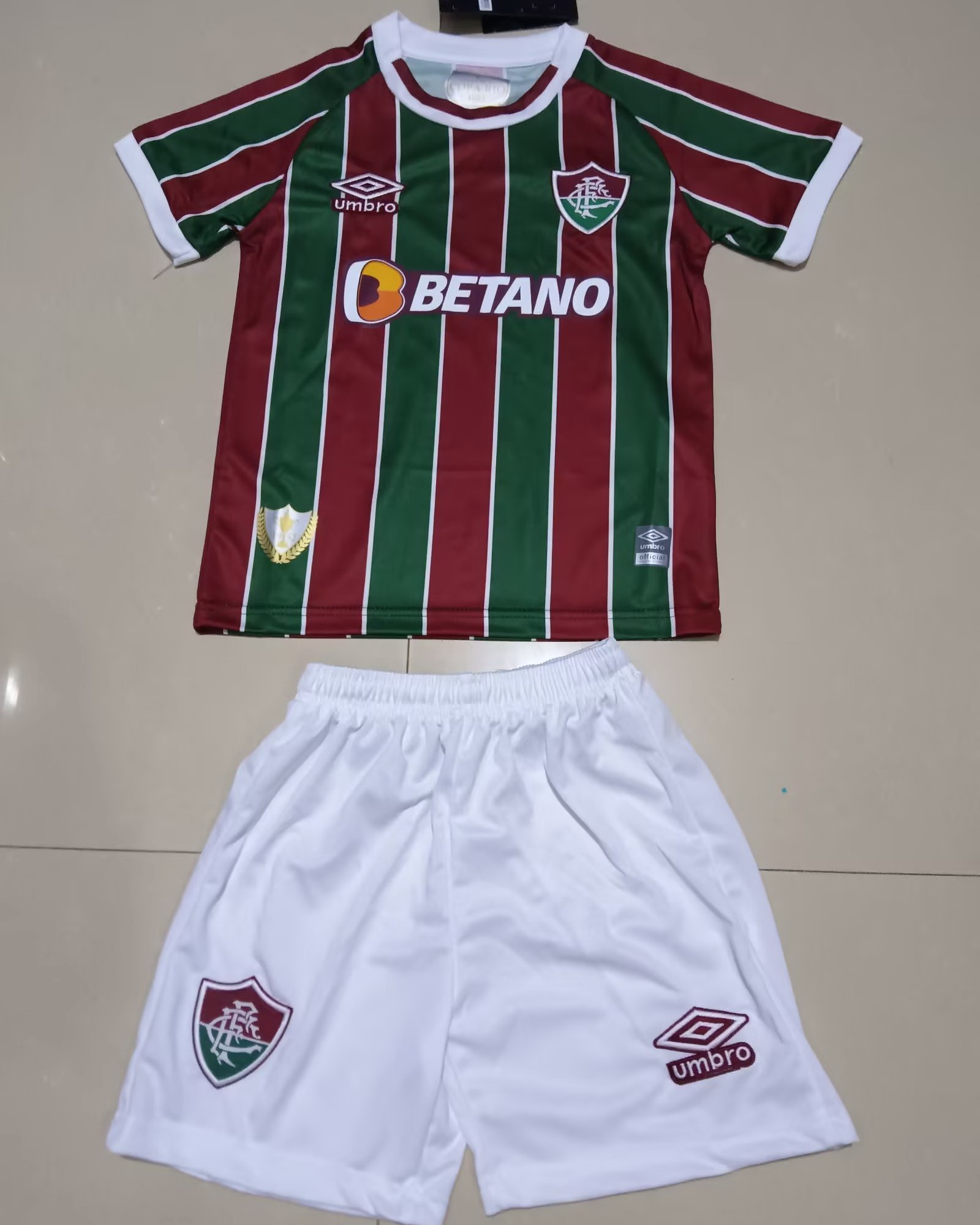 Kid Fluminense 2023/24 Home Soccer Kit