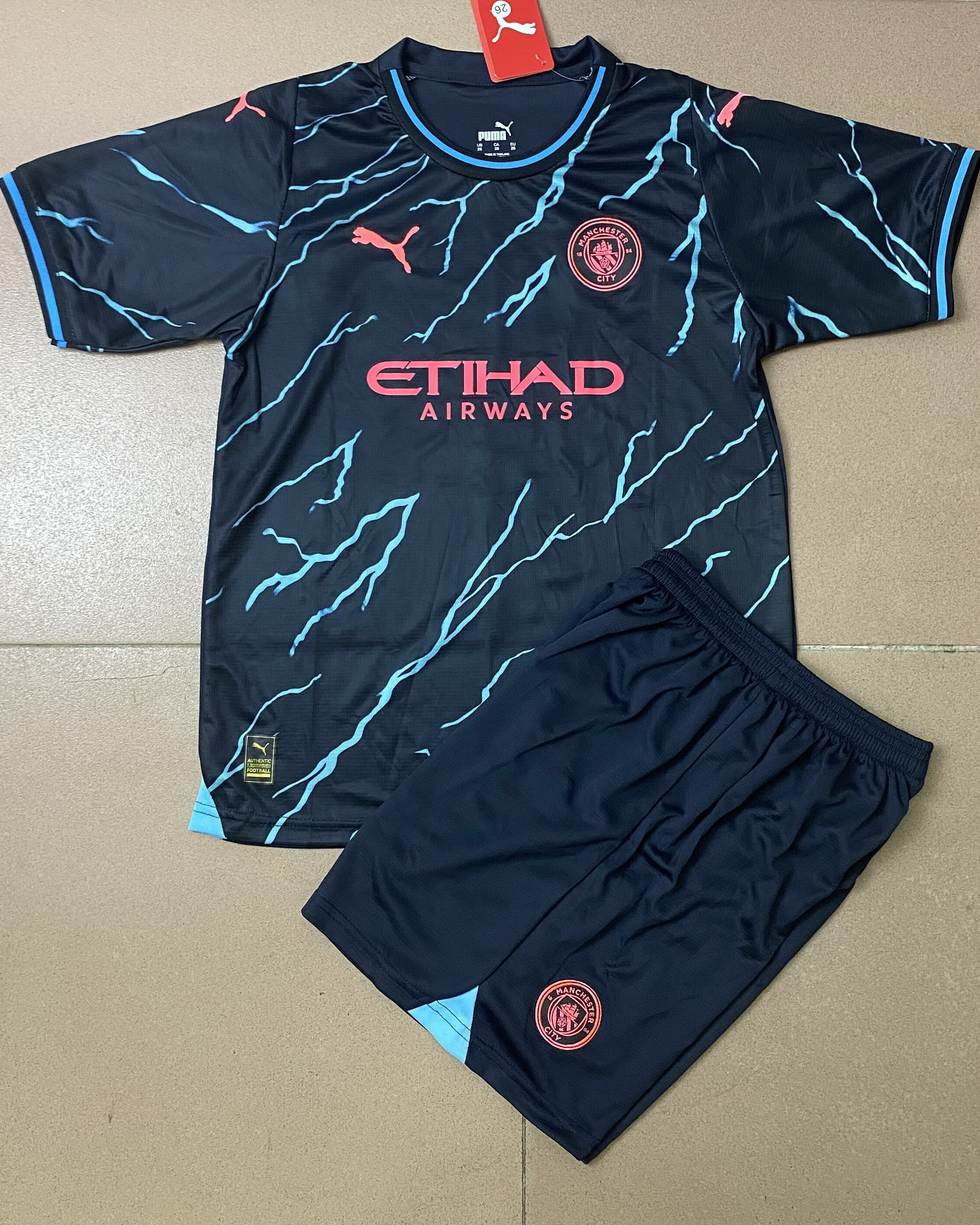 Kid Manchester City 2023/24 Third Soccer Kit