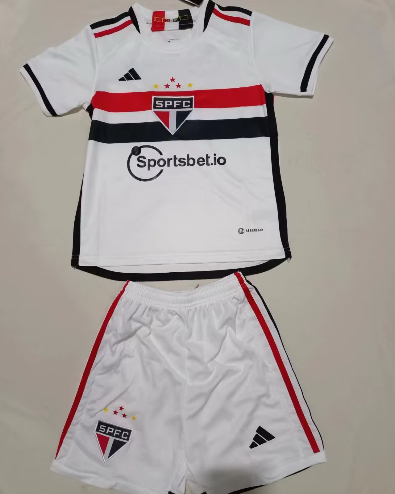 Kid Sao Paulo 2023/24 Home Soccer Kit