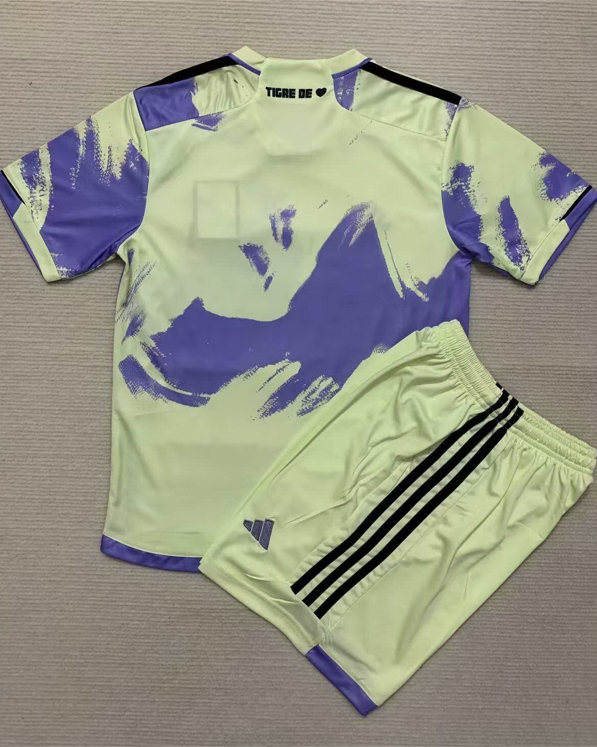 Kid Tigres UANL 2023/24 Special Yellow/Purple Soccer Jersey Kit
