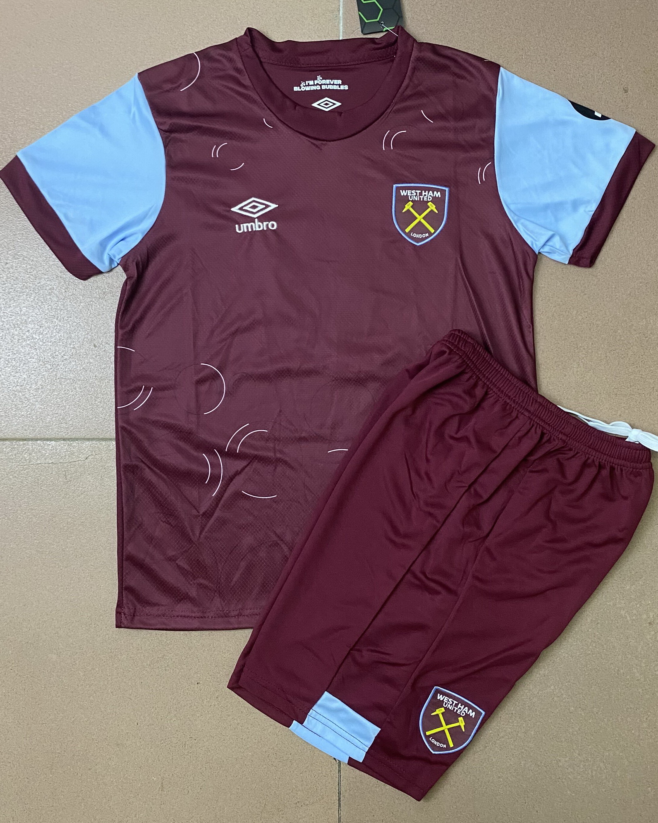 Kid West Ham United 2023/24 Home Soccer Kit