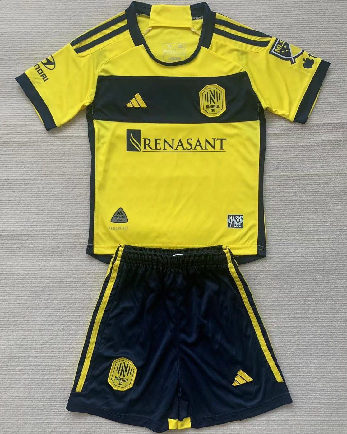Kid Nashville SC 2024/25 Home Soccer Jersey Kit