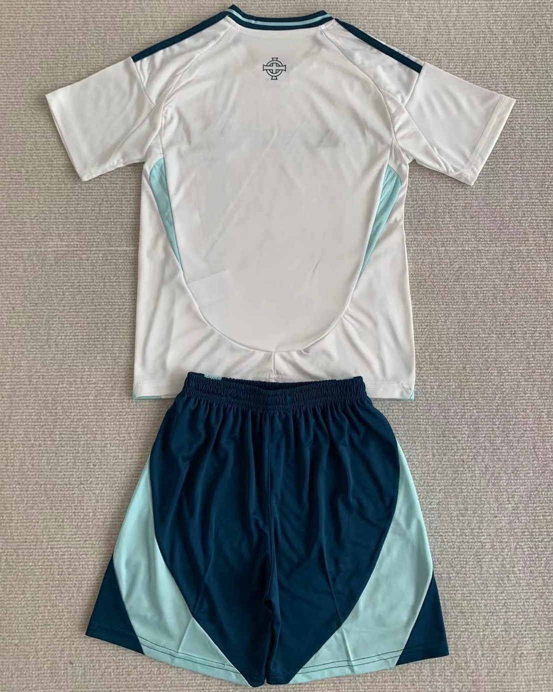 Kid Northern Ireland 2024/25 Away White Soccer Jersey Kit