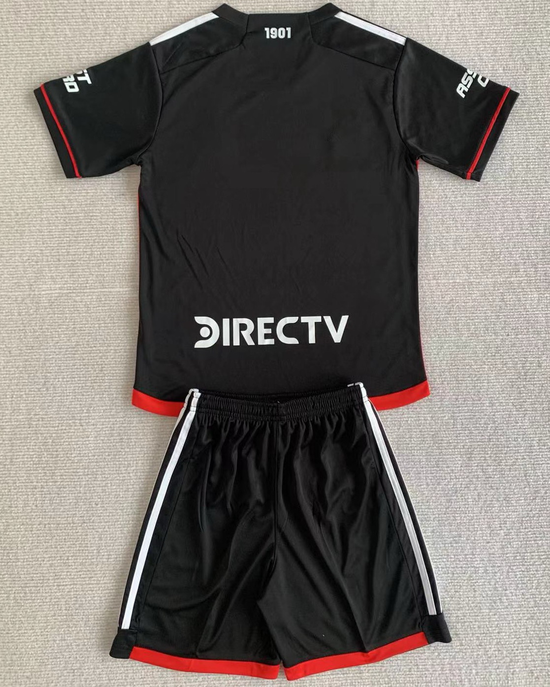 Kid River Plate 2024/25 Third Black Soccer Jersey Kit