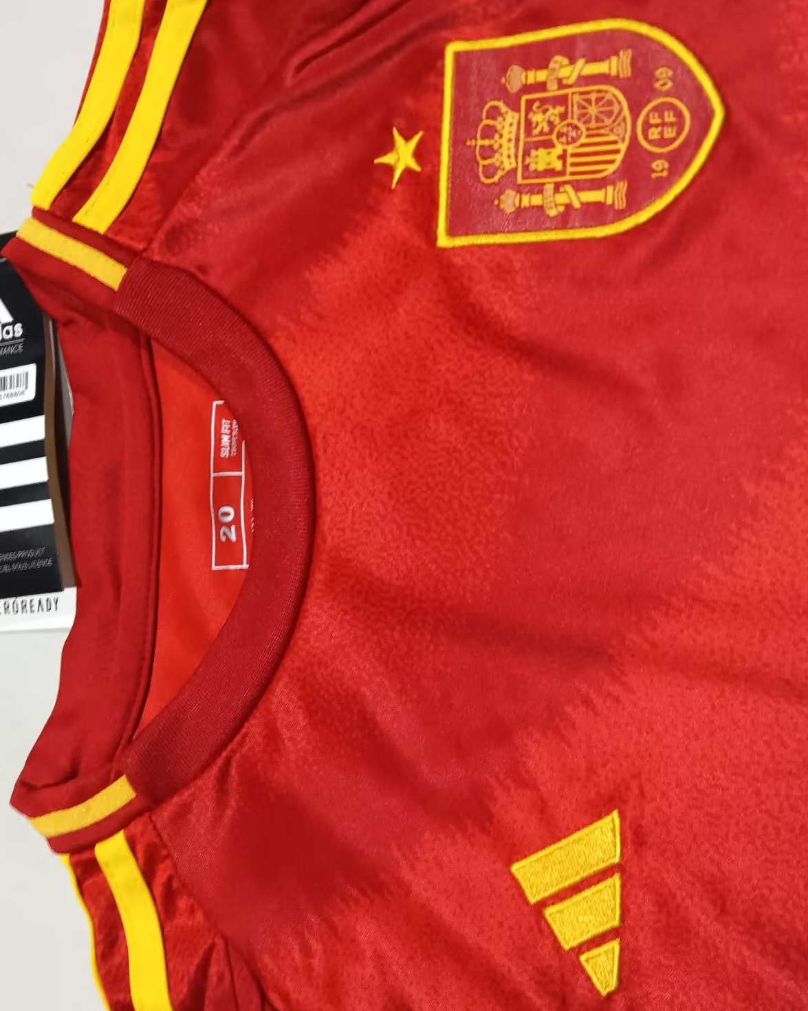 Kid Spain 2024 European Cup Home Soccer Jersey Kit