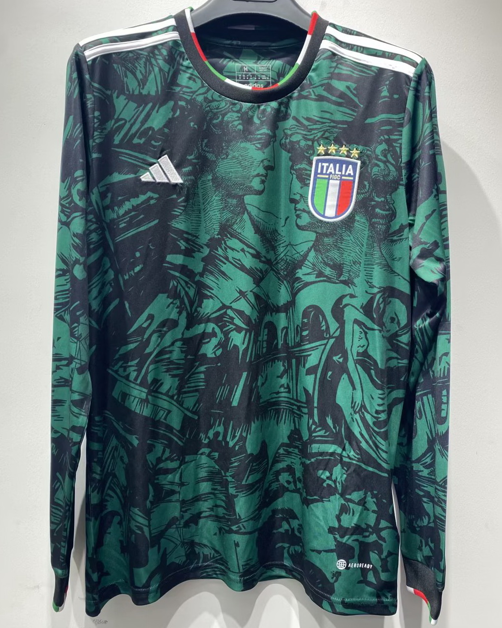 Italy 2023/24 Special Green/Black Long Sleeve Jersey