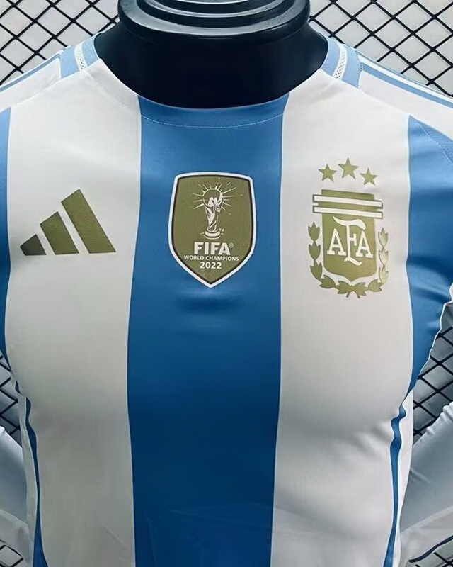 Argentina 2024 Copa America Home Long Sleeve Jersey (Player)