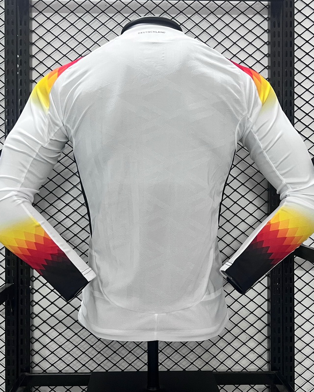 Germany 2024 Euro Cup Home Long Sleeve Jersey (Player Version)
