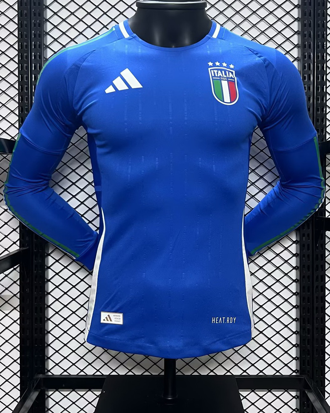 Italy 2024/25 Home Long Sleeve Jersey (Player Version)