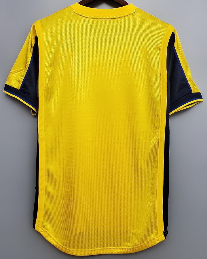 Arsenal 2000/01 Away Yellow Jersey