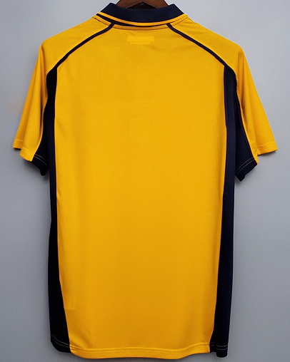 Liverpool 2000/01 Away Yellow Soccer Jersey