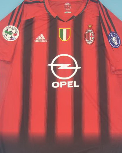 AC Milan 2004/05 Home Soccer Jersey