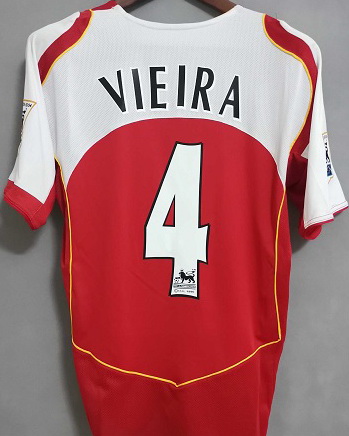 Arsenal 2004/05 Home Soccer Jersey