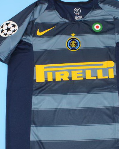 Inter milan 2004/05 Third Black/Grey Soccer Jersey