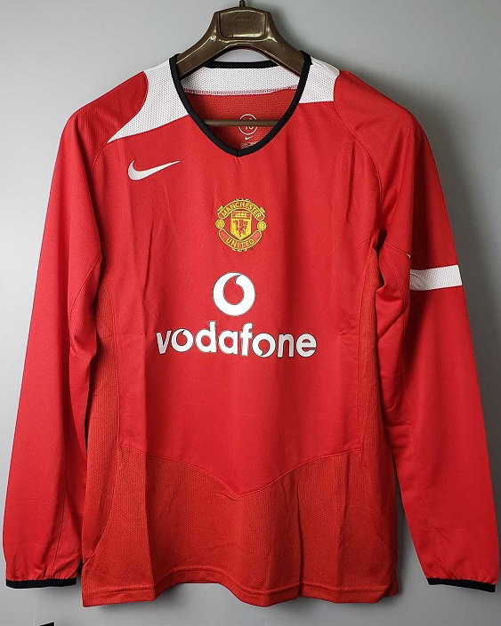 Manchester United 2004/06 Home Long Sleeve Jersey