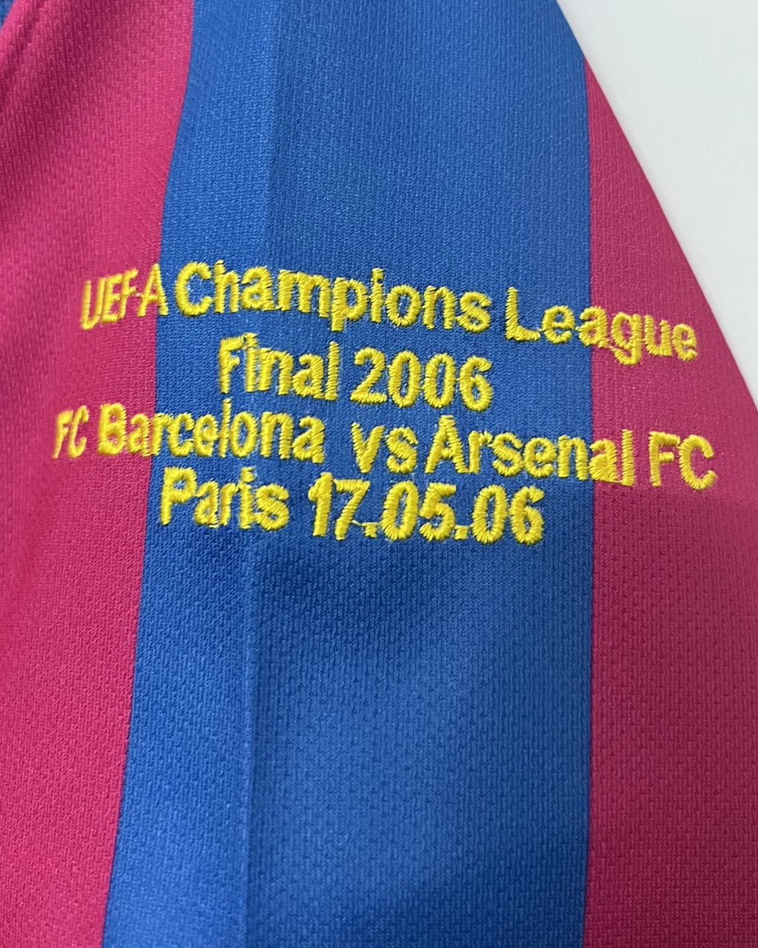 Barcelona 2006 UCL Final Long Sleeve Jersey