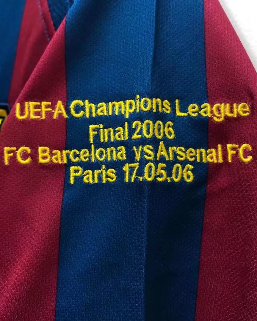 Barcelona 2006 UCL Final Soccer Jersey