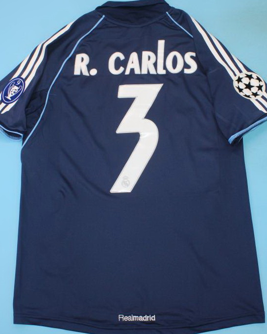 Real Madrid 2005/06 Away Navy Blue Jersey