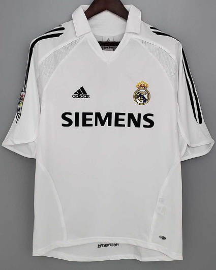 Real Madrid 2005/06 Home Soccer Jersey