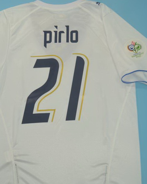 Italy 2006 Away White Soccer Jersey