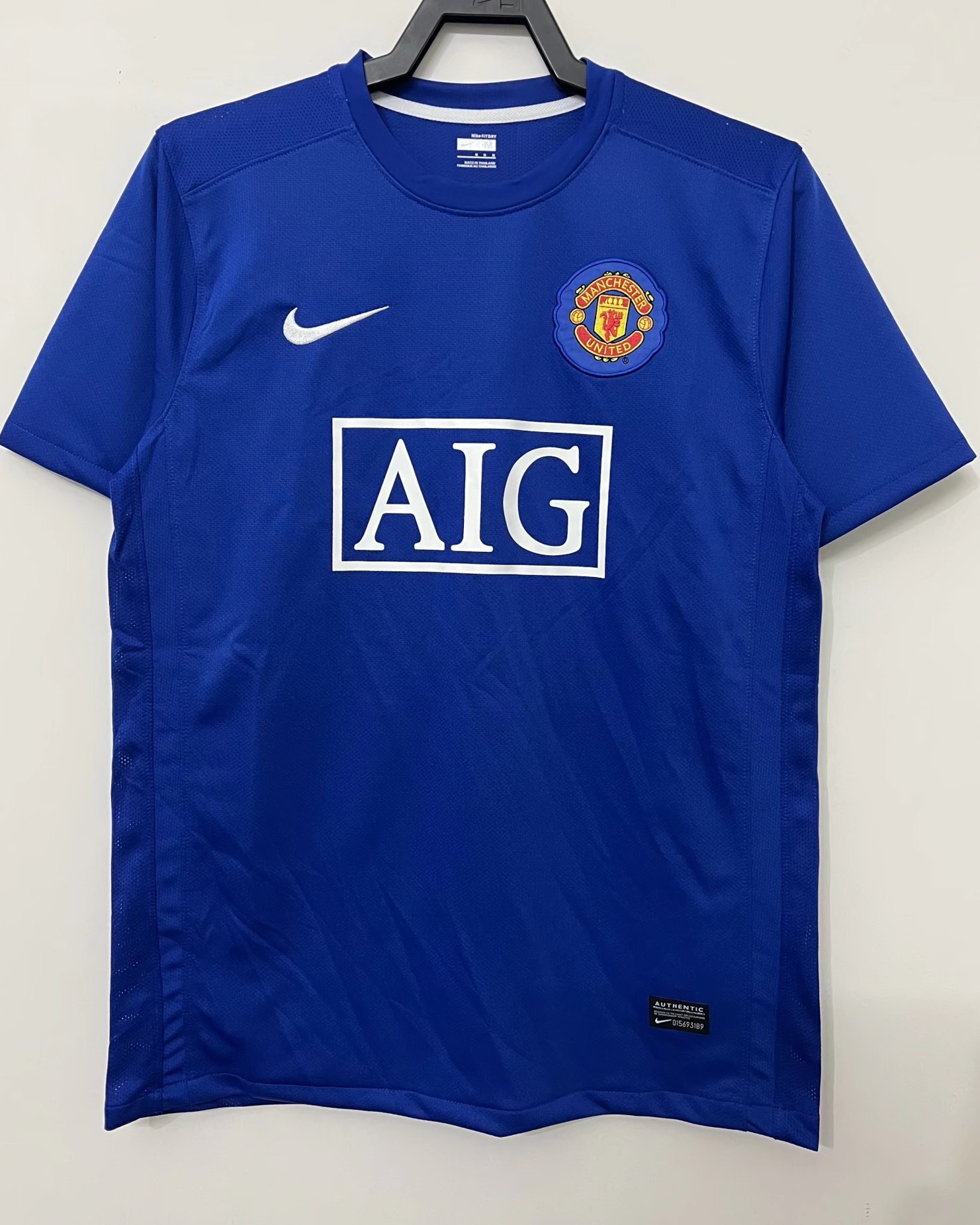 Manchester United 2007/08 Away Blue Jersey