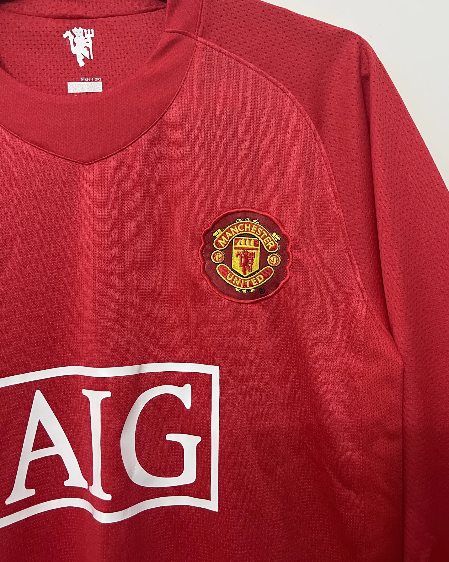 Manchester United 2007/08 Home Long Sleeve Jersey