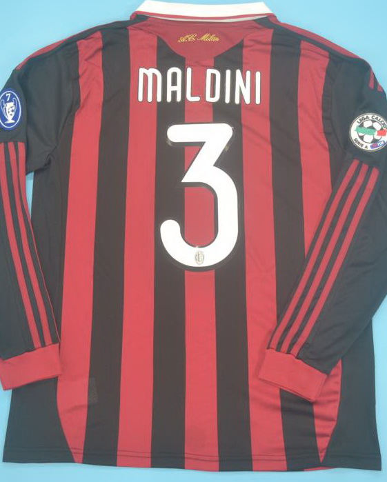 AC Milan 2009/10 Home Long Sleeve Jersey