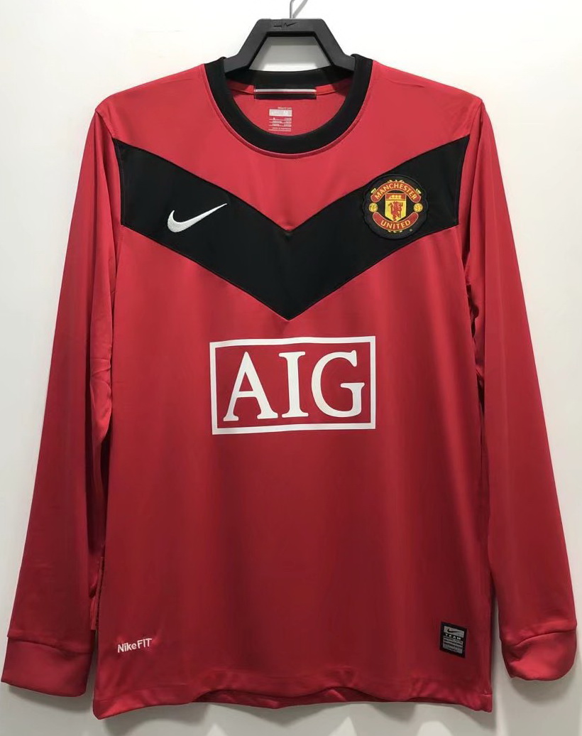 Manchester United 2009/10 Home Long Sleeve Jersey