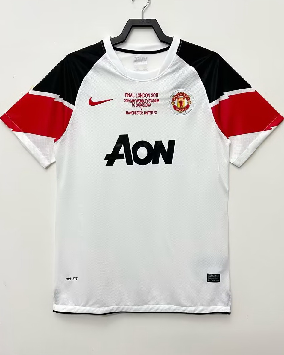 Manchester United 2010/11 UCL Final White Jersey