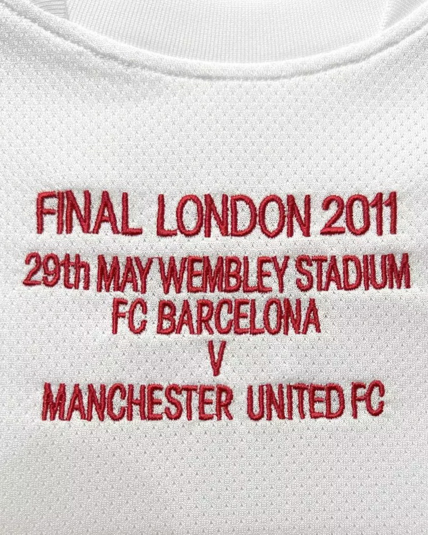 Manchester United 2010/11 UCL Final White Jersey