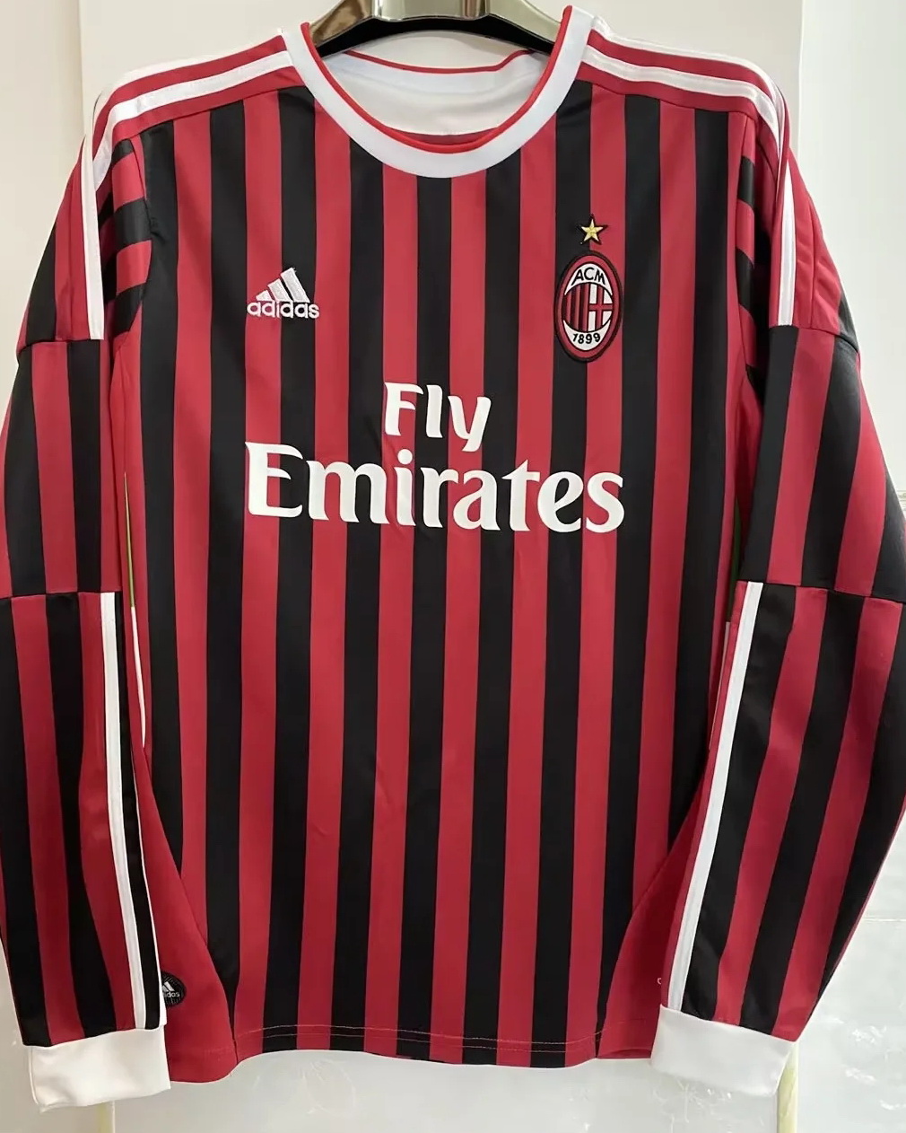 AC Milan 2011/12 Home Long Sleeve Jersey