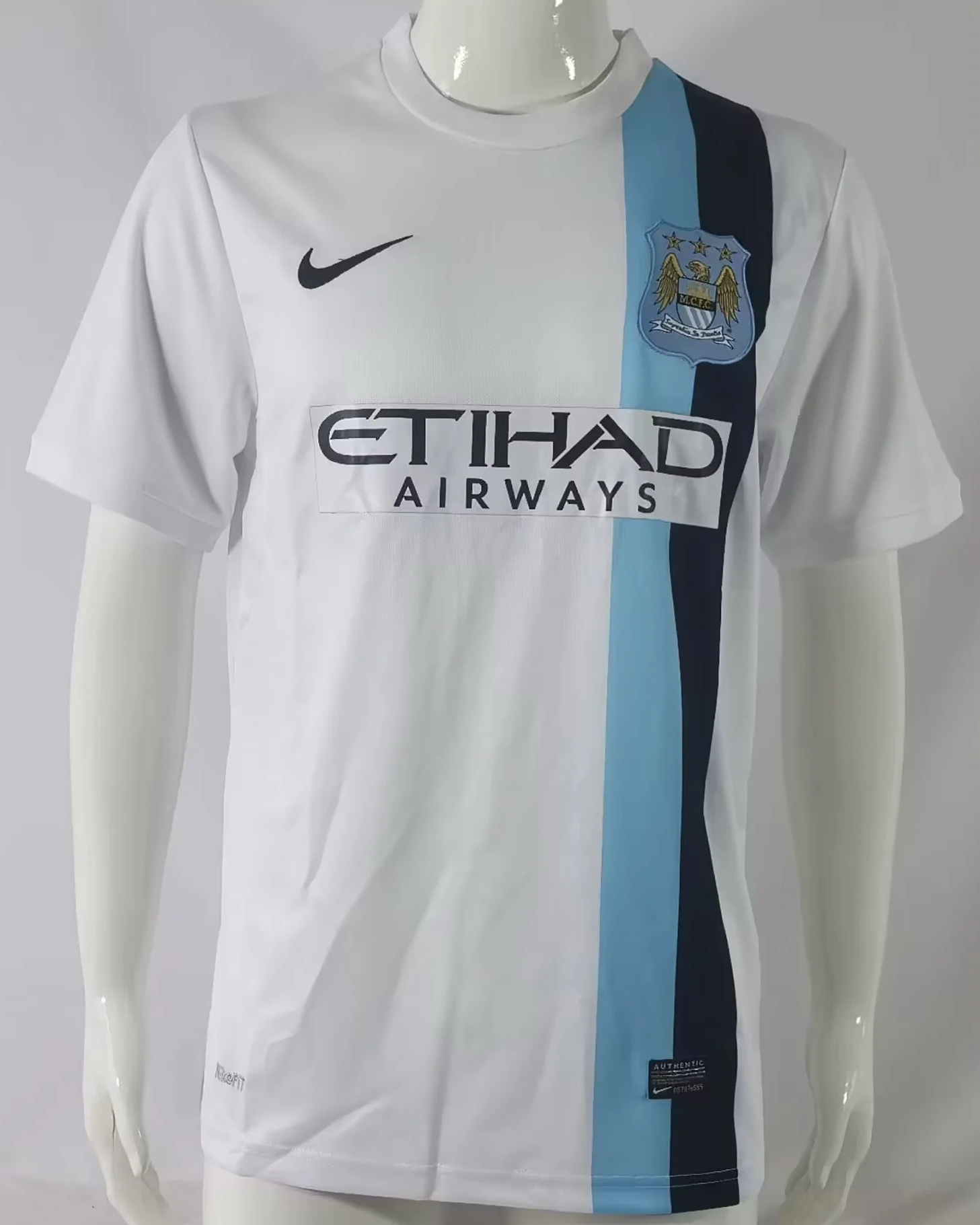 Manchester City 2013/14 Away White Jersey