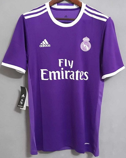 Real Madrid 2016/17 Away Purple Jersey