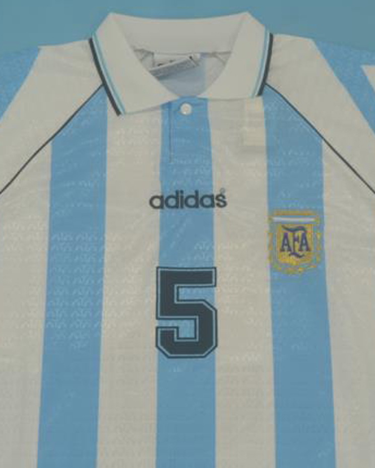 Argentina 1997 Home Soccer Jersey