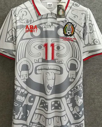 Mexico 1998 Away White Soccer Jersey