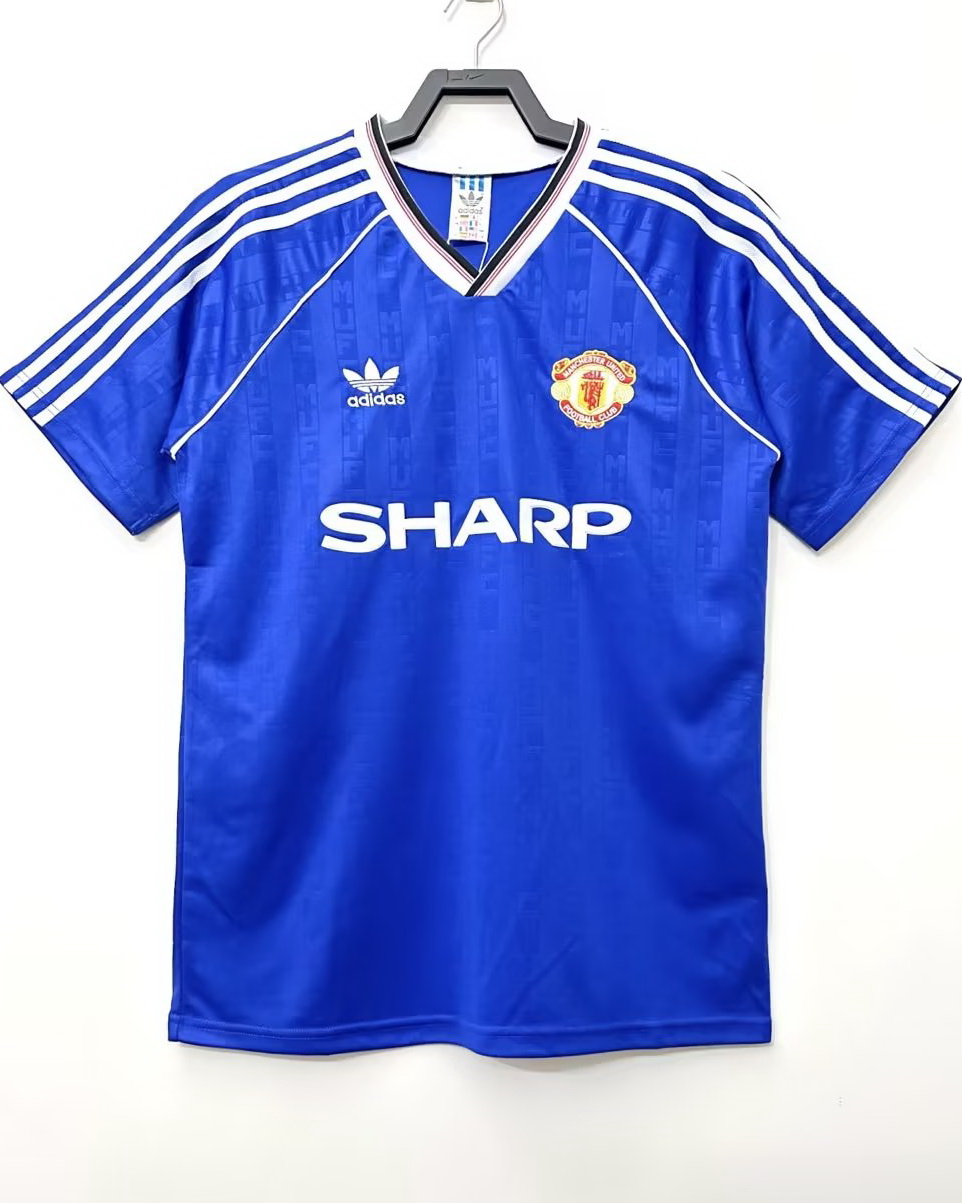 Manchester United 1988/90 Third Blue Jersey