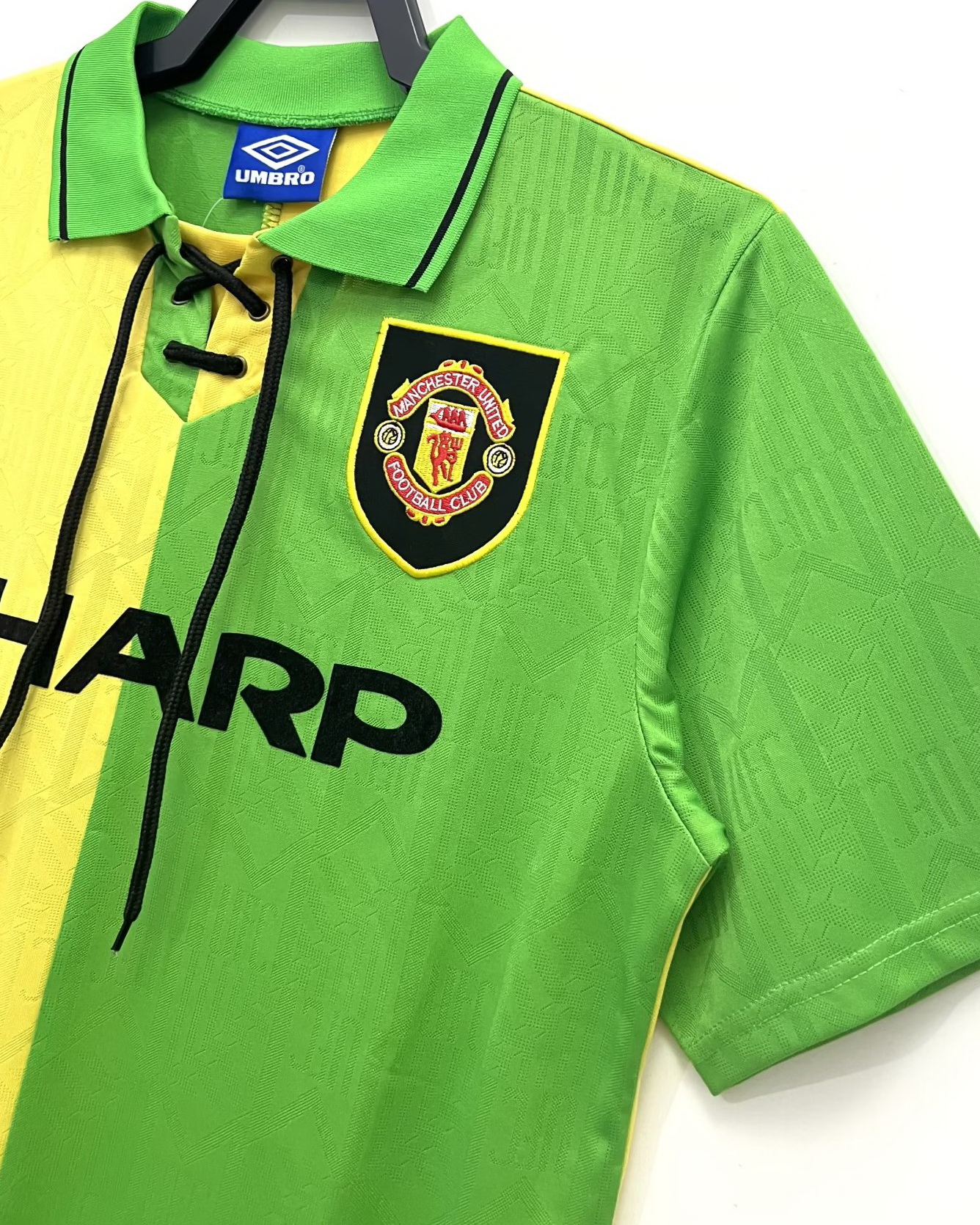 Manchester United 1992/94 Yellow/Green Jersey