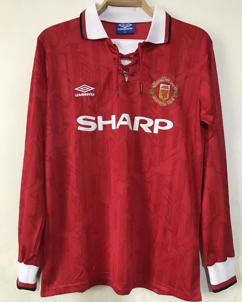 Manchester United 1992/94 Home Long Sleeve Jersey