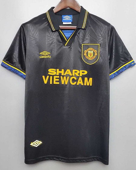 Manchester United 1993/94 Away Black Jersey