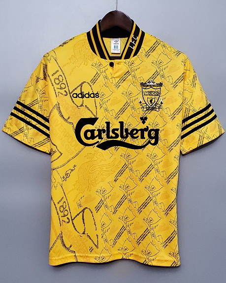 Liverpool 1995/96 Away Yellow Jersey