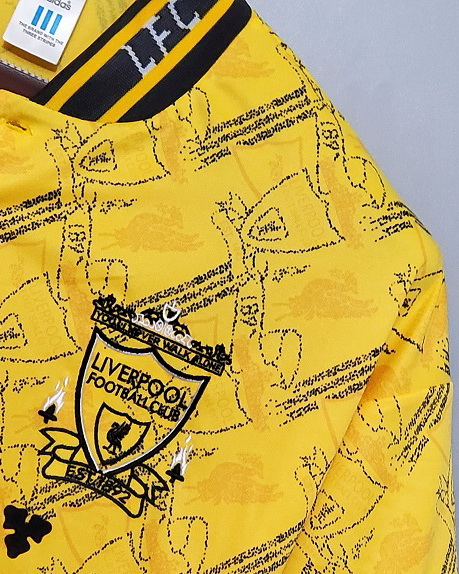 Liverpool 1995/96 Away Yellow Jersey