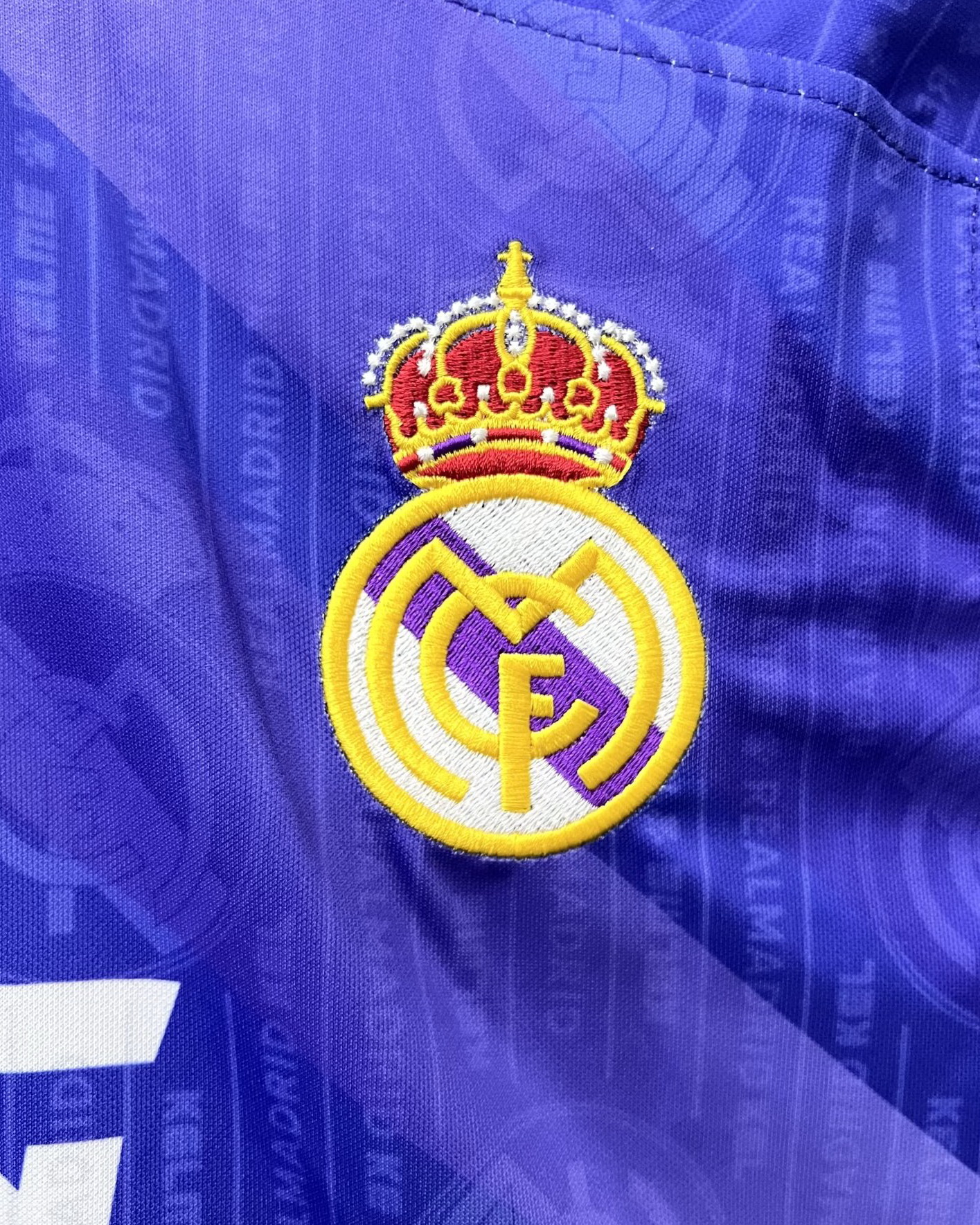Real Madrid 1996/97 Away Blue Jersey