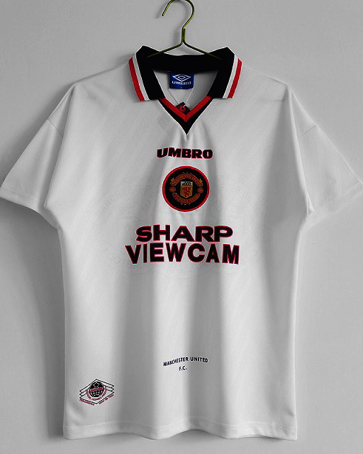Manchester United 1996/98 Away White Jersey