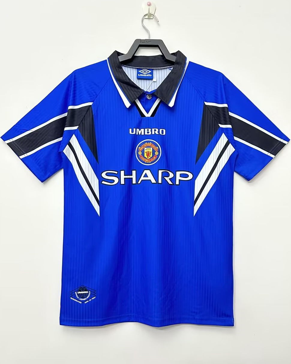 Manchester United 1996/98 Third Blue Jersey