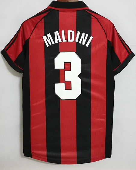 AC Milan 1998/99 Home Soccer Jersey